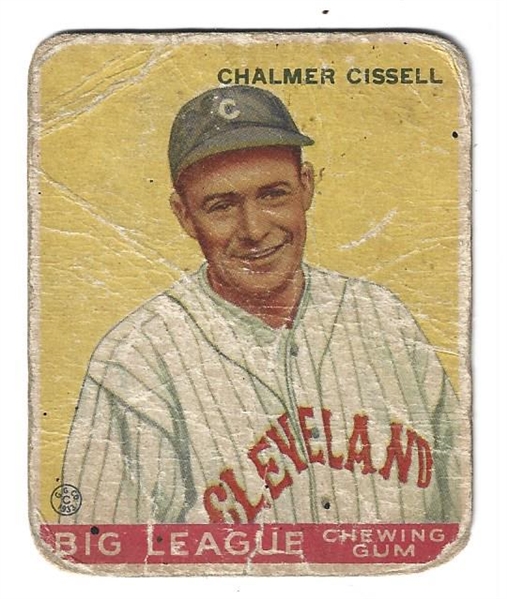 1933 Chalmer Cisssell (Cleveland Indians) Goudey Baseball Card