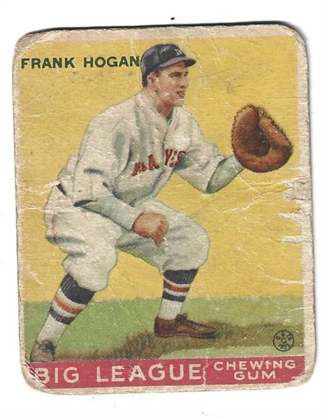 1933 Frank Hogan (Boston Braves) Goudey Baseball Card