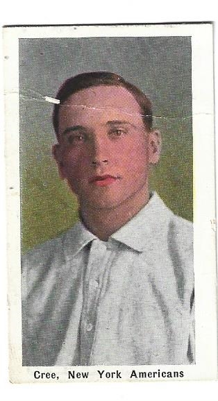 1910 - 11 Sporting Life M116 - Cree (NY Americans) - Baseball Card