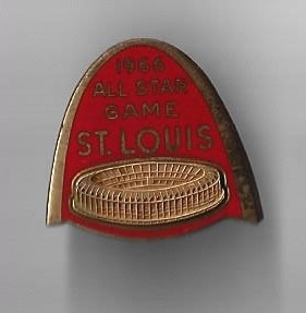 1966 MLB All-Star Game at St. Louis - Official Press Pin - 1st Year of New Busch Stadium