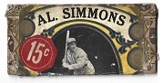 Al Simmons (HOF) Cigar Box Panel 