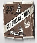 C. 1940's St. Louis Browns 25 Cent Card Set Empty Display Box