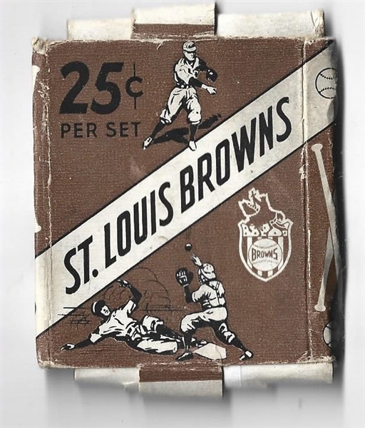 C. 1940's St. Louis Browns 25 Cent Card Set Empty Display Box