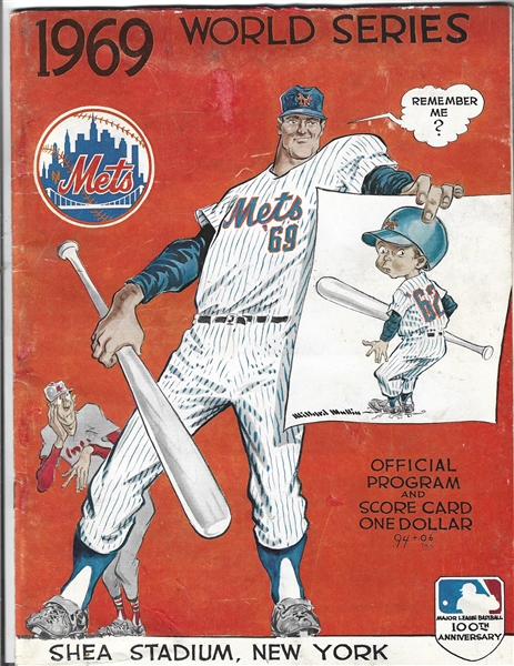1969 World Series (Baltimore O's vs. NY Mets) Official Program At Shea Stadium 