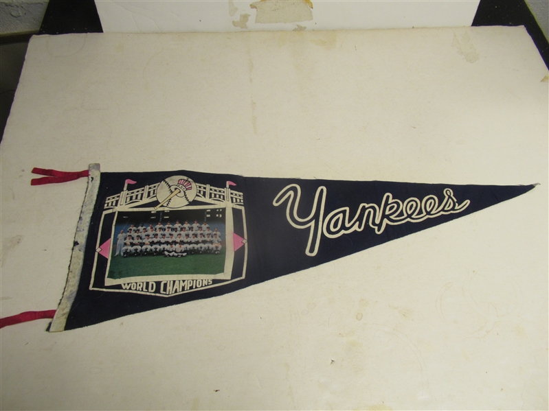 1961 NY Yankees (World Series) Full Size Team Picture Pennant - Different Variation