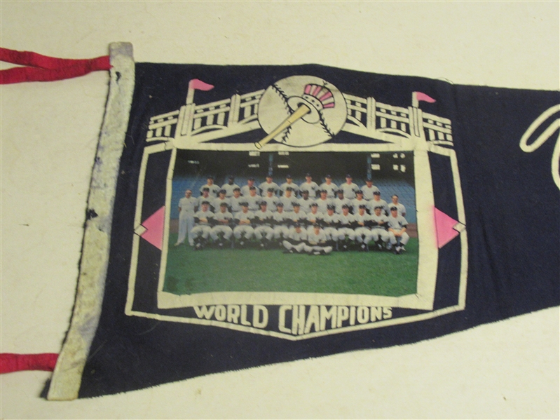1961 NY Yankees (World Series) Full Size Team Picture Pennant - Different Variation