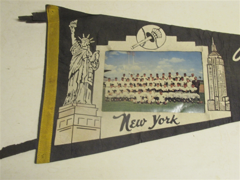 1967 NY Yankees Full Size Team Picture Pennant