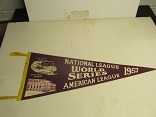 1957 World Series (NY Yankees vs. Milwaukee Braves) Full Size Pennant