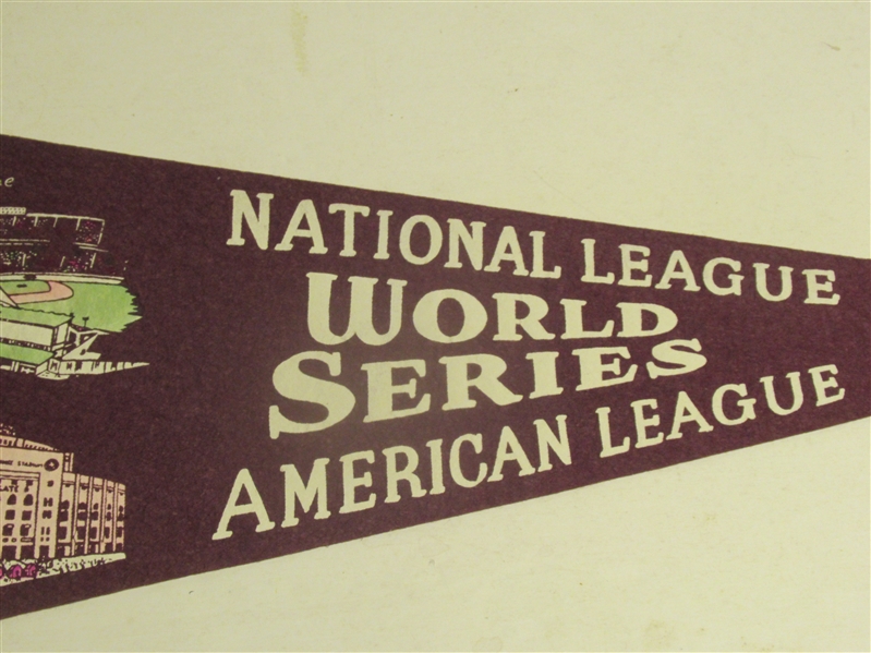 1957 World Series (NY Yankees vs. Milwaukee Braves) Full Size Pennant
