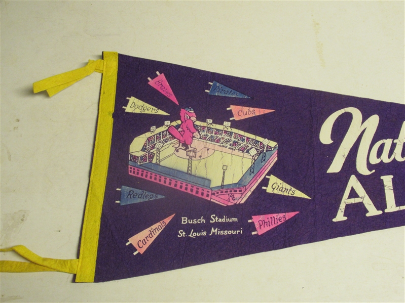 1957 NL All-Stars Full Size Pennant at Busch Stadium in St. Louis