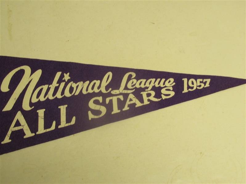 1957 NL All-Stars Full Size Pennant at Busch Stadium in St. Louis