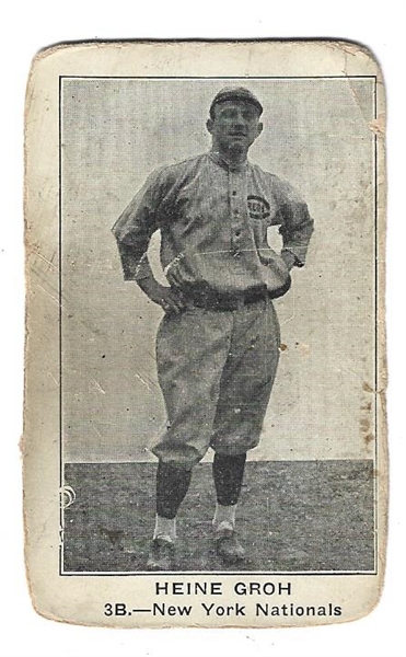 1921 Heinie Groh (NY NL) American Caramel Baseball Card