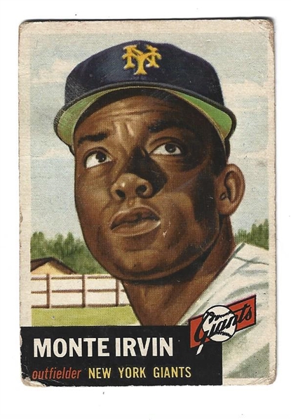 1953 Monte Irvin (HOF) Topps Baseball Card