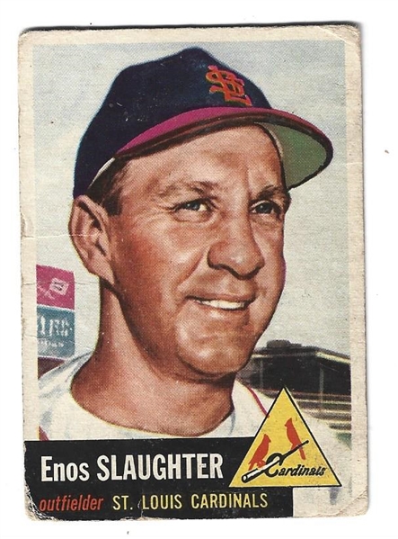 1953 Enos Slaughter (HOF) Topps Baseball Card