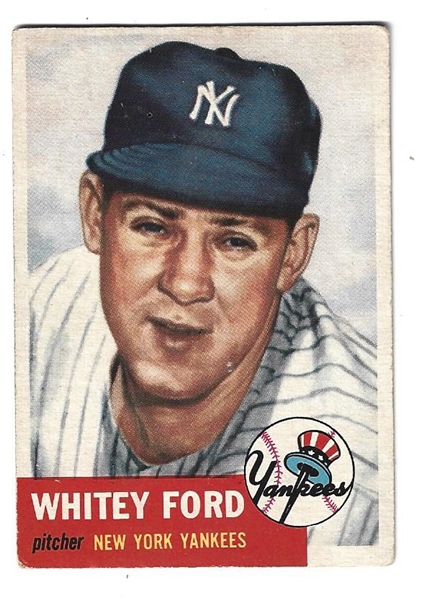 1953 Whitey Ford (HOF) Topps Baseball Card