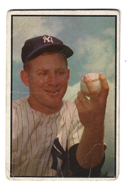 1953 Whitey Ford (HOF) Bowman Color Baseball Card