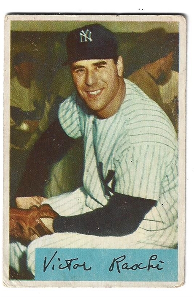 1954 Vic Raschi (NY Yankees) Bowman Baseball Card