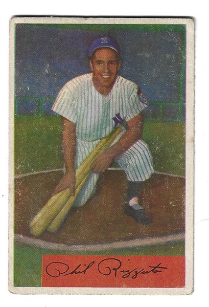 1954 Phil Rizzuto (HOF) Bowman Baseball Card - 1st Card in the '54 Set