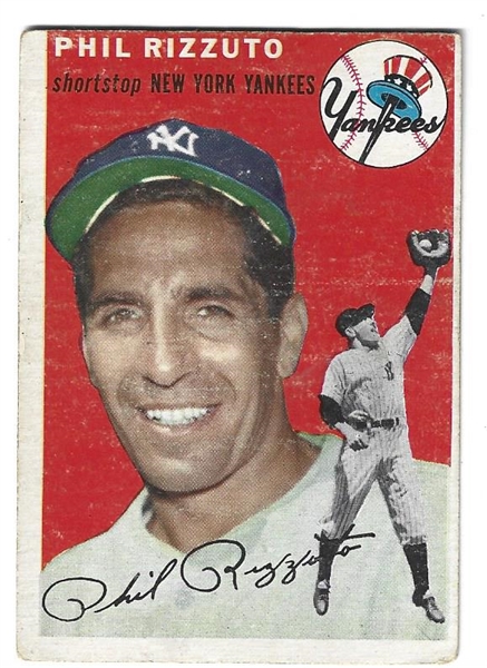 1954 Phil Rizzuto (HOF) Topps Baseball Card 