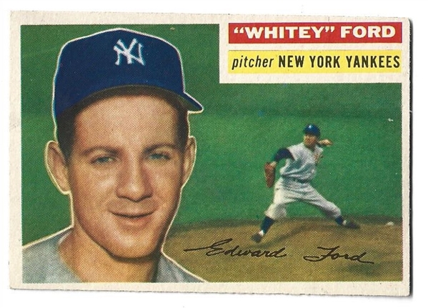 1956 Whitey Ford (HOF) Topps Baseball Card