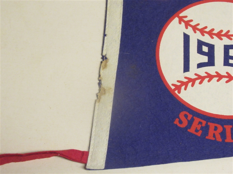 1963 World Series (NY Yankees vs. LA Dodgers) Full Size Felt Pennant 