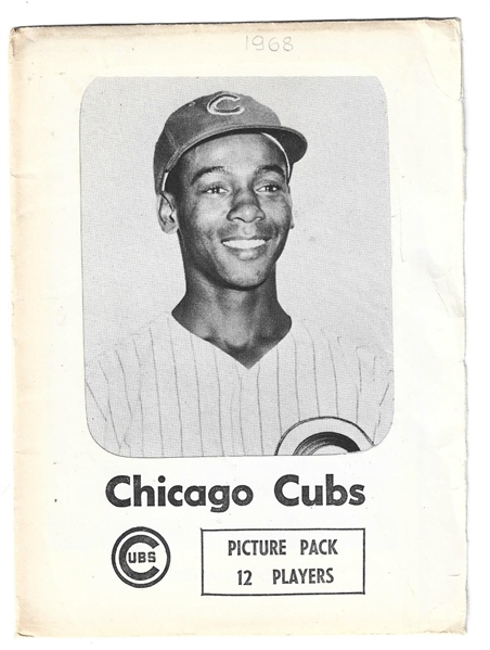 1968 Chicago Cubs Complete Picture Pack of (12) with Ernie Banks