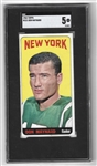 1965 Don Maynard (HOF) Topps Football Card SGC Graded 5 