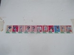 1960 Fleer Football - 1st Year of the AFL- Uncut Panel of (11) Cards