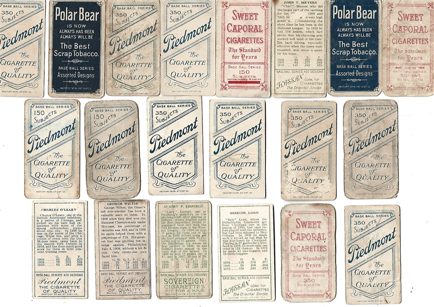 1909 - 1911 T206 & T205 Tobacco Card Lot of (20) with (1)  HOF'er