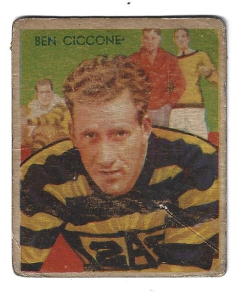 1935 National Chicle Football - Ben Ciccone Football Card