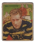 1935 National Chicle Football - Ben Ciccone Football Card