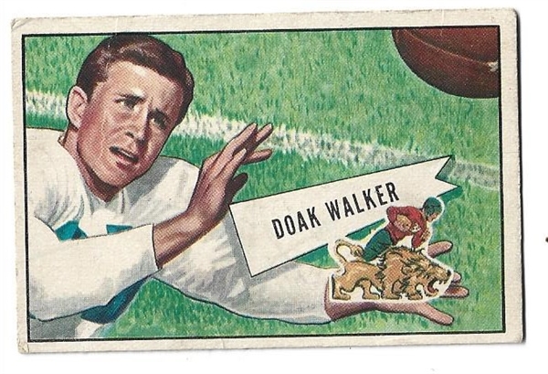 1951 Doak Walker (HOF) Bowman Football Card