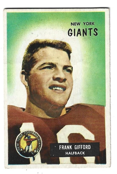 1955 Frank Gifford (HOF) Topps Football Card