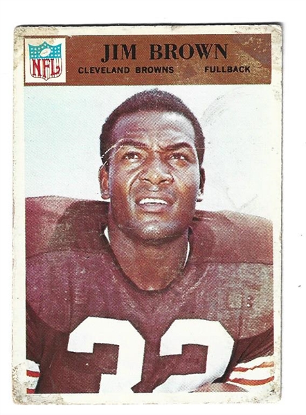 1966 Jim Brown (HOF) Philadelphia Football Card