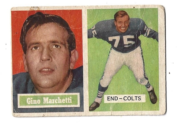 1957 Gino Marchetti (HOF) Topps Football Card