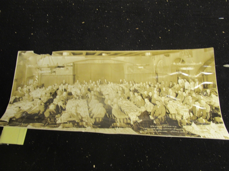 1948 NY Yankees Silver Anniversary Dinner at Ruppert Brewery Panoramic Photo