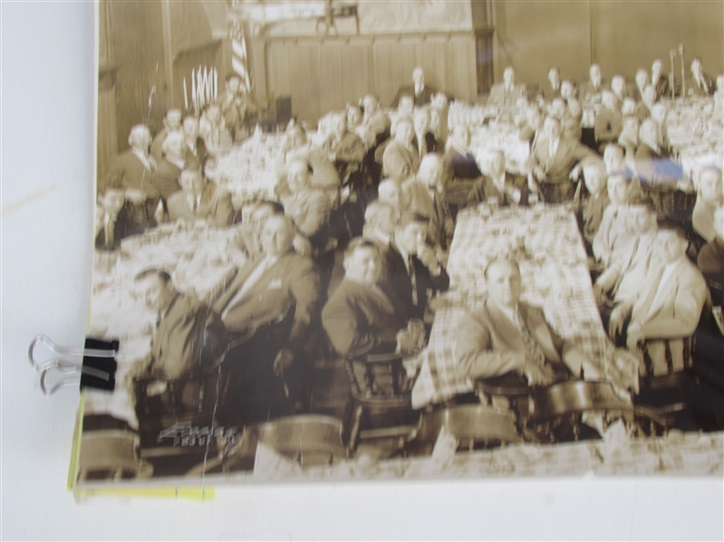 1948 NY Yankees Silver Anniversary Dinner at Ruppert Brewery Panoramic Photo