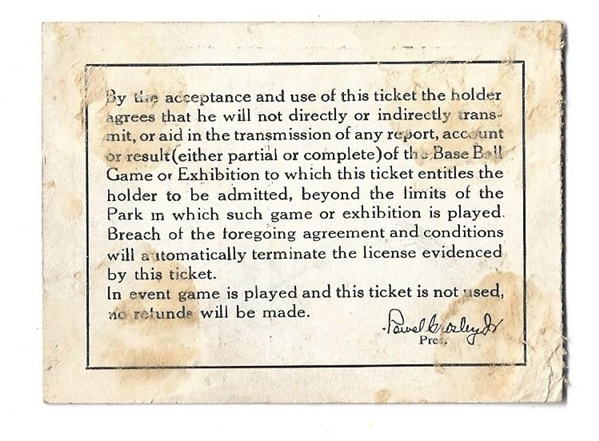 1938 MLB All-Star Game Ticket Stub at Crosley Field - Historically Significant 