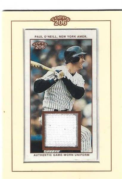 2002 Paul O'Neill (NY Yankees) Authentic Game Worn Uniform Card