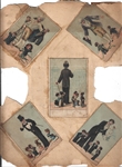 19th Century Lot of (12) Victorian Trade Cards - All Affixed to a Thick Stock Page