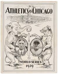 1929 World Series (Phila. Athletics vs. Chicago Cubs) Official Program at Philadelphia