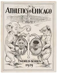 1929 World Series (Phila. Athletics vs. Chicago Cubs) Official Program at Philadelphia