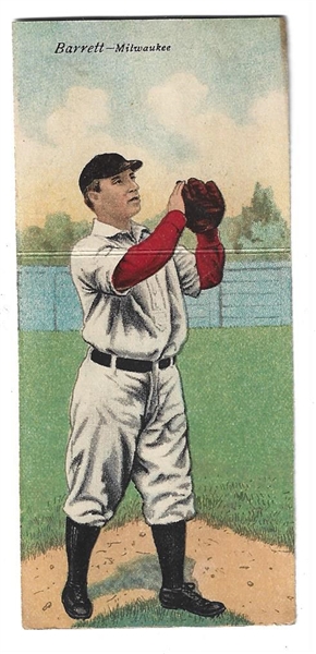 1911 T201 Mecca Double Folder - James Barrett & Grant McGlynn - Baseball Card 
