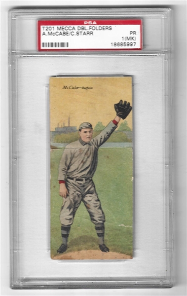 1911 T201 Mecca Double Folders PSA Graded 1 (MK) - McCabe & Starr