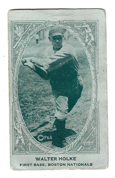 1922 American Caramel - Walter Holke (Boston Nationals) - Baseball Card