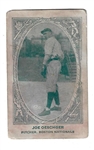 1922 American Caramel E120 - Joe Oeschger (Boston Nationals) - Baseball Card 