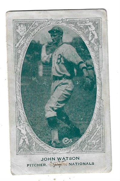 1922 American Caramel E120 - John Watson (Boston Nationals) - Baseball Card