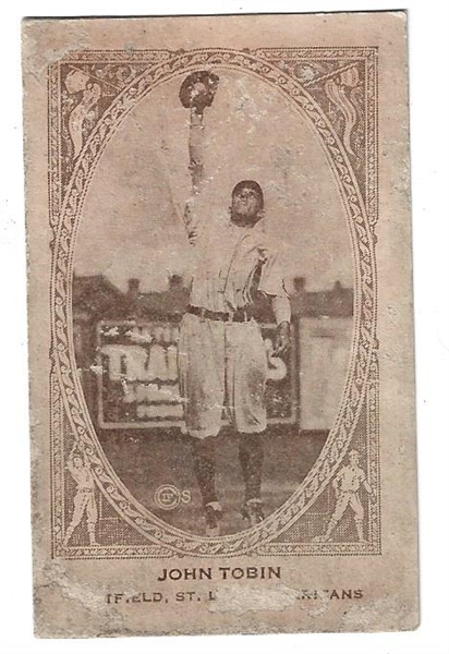 1922 American Caramel E120 - John Tobin (St. Louis Americans) - Baseball Card