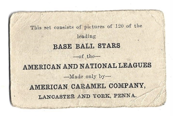 1922 American Caramel E121 - Phil Douglas (NY Nationals) - Baseball Card