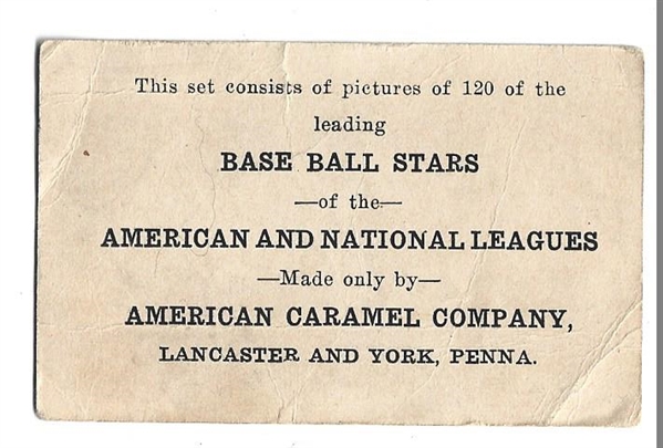 1922 American Caramel E121 - DB Pratt (Boston Americans) - Baseball Card